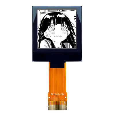 20 ปิน 1.12 นิ้ว โมดูลจอ OLED 128x128 40 มม ยาว ZIF Connector ปานกลาง SPI I2C