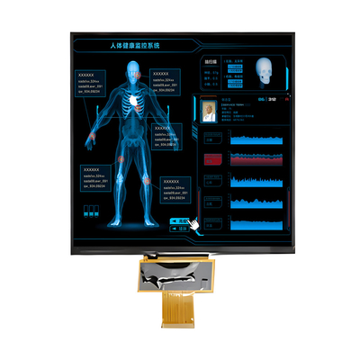 แผน LCD ความสว่างสูง 1000 Nits 7.6 นิ้ว IPS ตาราง TFT LCD Display 800x800 จุด พร้อมอินเตอร์เฟซ MIPI