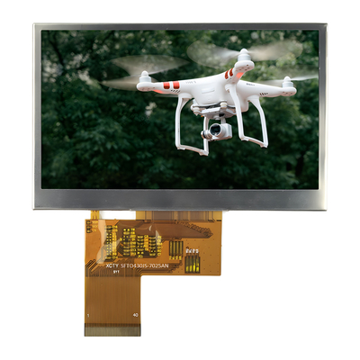 4.3 นิ้ว IPS 480*272 พิกเซล TFT LCD Display ST7283 Driver IC ทุกมุมมอง