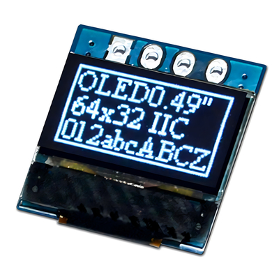 0จอ OLED กราฟฟิก ขนาด.49 นิ้ว พร้อม 4 ไฮเดอร์พิน SSD1315 รองรับอินเตอร์เฟซ I2C