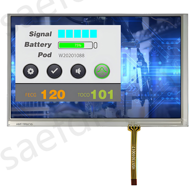 7 นิ้ว TFT LCD Display Innolux AT070TN83 800x480 จุด 40 ปิน อินเตอร์เฟซ RGB กับ RTP