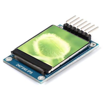 SPI Serial Interface 1.3-Inch IPS TFT LCD 240x240 ดอท กับ 7 ปินหัวหน้า PCB