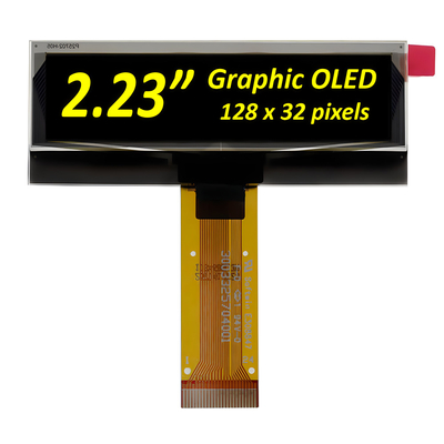 2.23 นิ้ว โมดูลจอ OLED 128 * 32 ดอท แมทริกซ์จอ PMOLED SSD1305 Driver 24Pin
