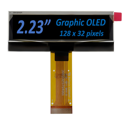2.23 นิ้ว โมดูลจอ OLED 128 * 32 ดอท แมทริกซ์จอ PMOLED SSD1305 Driver 24Pin