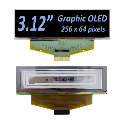 3.12 นิ้ว 256x64 โมดูลจอ OLED กราฟิก พร้อม SSD1322 Driver IC - ตัวเลือกตัวอักษรสีเหลือง, ขาว, หรือสีฟ้า