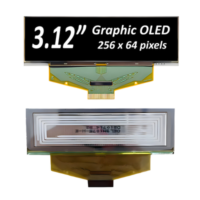 3.12 นิ้ว 256x64 โมดูลจอ OLED กราฟิก พร้อม SSD1322 Driver IC - ตัวเลือกตัวอักษรสีเหลือง, ขาว, หรือสีฟ้า