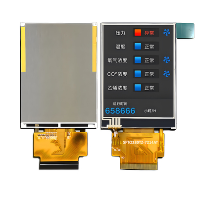 1000nits 2.8 นิ้ว ความสว่างสูง TFT LCD Display 240 X 320 จุด IPS MCU และ RGB Interface