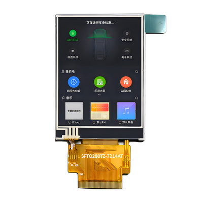 1000nits 2.8 นิ้ว ความสว่างสูง TFT LCD Display 240 X 320 จุด IPS MCU และ RGB Interface