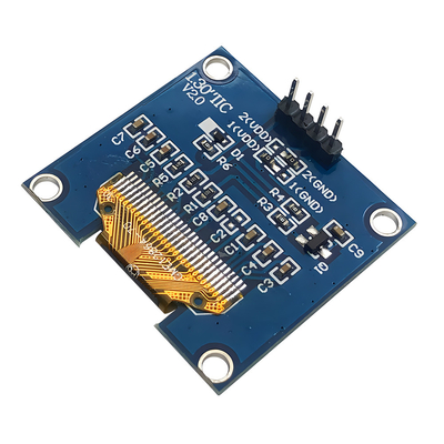 1.3 นิ้ว 128x64 ดอท แมทริกซ์ OLED 4-ปิน IIC I2C อินเตอร์เฟซ SH1106 Driver IC ตัวเลือกตัวอักษรสีขาว / สีฟ้า