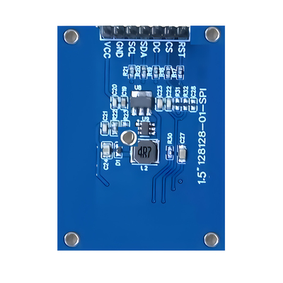 SPI 1.5 นิ้ว OLED Display 128x128 ดอท แมทริกซ์ SSD1327/SH1107G สีขาว / สีฟ้า แฟนท์ 7 พิน โมดูล