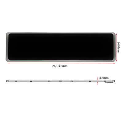 จอ TFT อุตสาหกรรม 11.3 นิ้ว 16.7M สี 1920 * 440 ความละเอียด 520cd / M2 ความสว่าง