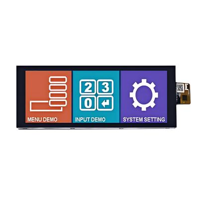 ความสว่างสูง 800nits 6.86 นิ้ว IPS TFT LCD Display 1280*480 จุด MIPI อินเตอร์เฟซกับ CTP