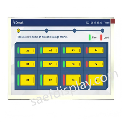 5จอ LCD TFT ขนาด.7 นิ้ว มีความละเอียด 640x480 และอินเตอร์เฟซ RGB สําหรับการใช้งานในอุตสาหกรรม