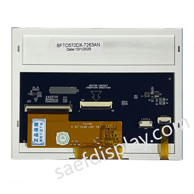 5จอ LCD TFT ขนาด.7 นิ้ว มีความละเอียด 640x480 และอินเตอร์เฟซ RGB สําหรับการใช้งานในอุตสาหกรรม