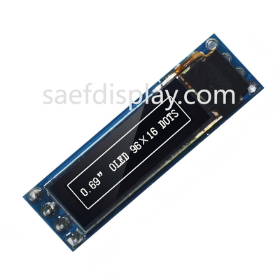 0โมดูลจอ OLED ขนาด.69 นิ้ว - 96x16 I2C, SSD1306 IC, ขาว, รองรับ Arduino ราคาดีที่สุด USA