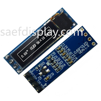 0โมดูลจอ OLED ขนาด.69 นิ้ว - 96x16 I2C, SSD1306 IC, ขาว, รองรับ Arduino ราคาดีที่สุด USA