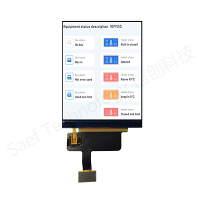 1000nits 2.8" แสงแดดสามารถดูได้ TFT LCD Display - 480x640 RGB Industrial Display Module
