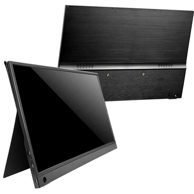 มอนิเตอร์พกพาสําหรับคอมพิวเตอร์เล็ปโต๊ป 13.3 นิ้ว,FHD 1080P USB C Travel Monitor นอกสําหรับคอมพิวเตอร์, จอแสดงภาพที่สองที่มี Kickstand