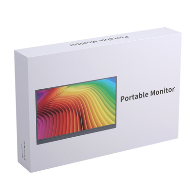 มอนิเตอร์พกพาสําหรับคอมพิวเตอร์เล็ปโต๊ป 13.3 นิ้ว,FHD 1080P USB C Travel Monitor นอกสําหรับคอมพิวเตอร์, จอแสดงภาพที่สองที่มี Kickstand