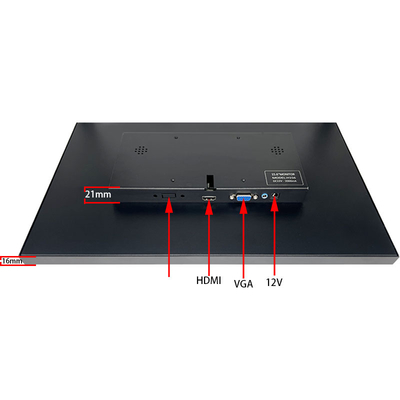 จอภาพพกพา LCD HDMI ขนาด 15.6 นิ้ว ความละเอียด HD 1920*1080 พิกเซล สำหรับการควบคุมอุตสาหกรรม การรักษาความปลอดภัย และการเฝ้าระวัง