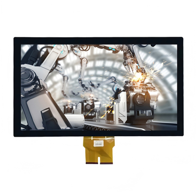 จอ LCD TFT เกรดอุตสาหกรรมขนาด 23.8 นิ้ว FHD 1080p 0-50°C LVDS RoHS/REACH พร้อม PCAP ความละเอียด 1920×1080 พิกเซล RGB Stripe