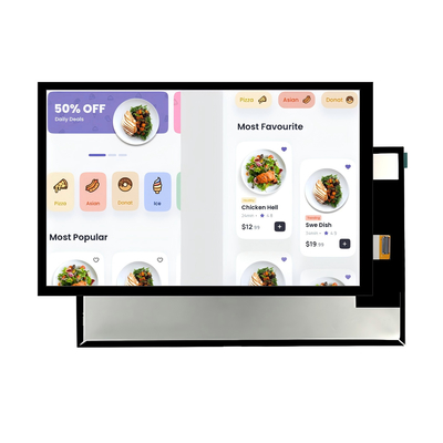 จอแสดงผล TFT LVDS ขนาด 10.1" 800x1280 สำหรับอุตสาหกรรม พร้อมระบบสัมผัส PCAP (SFTO1010YX-7239BCT) - IPS, อุณหภูมิกว้าง, RoHS/REACH