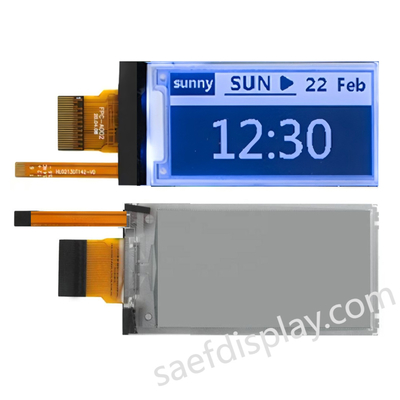 จอแสดงผล E-ink ขนาด 2.13 นิ้ว พร้อมไฟหน้า | 122×250 | รีเฟรชบางส่วน 0.3 วินาที | อินเทอร์เฟซ SPI | CTP แบบกำหนดเอง