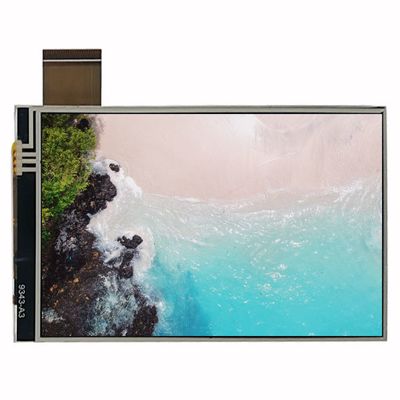 480x800 จอแสดงผลโมดูล TFT LCD ขนาด 4 นิ้ว IPS พร้อมอินเทอร์เฟซ RGB RTP Touch