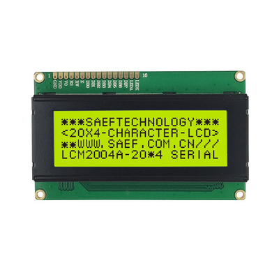จอแสดงผล LCD แบบขาวดำ 20x4 ตัวอักษร LCM 16 ขา 8 บิต MPU STN ลบสีน้ำเงิน