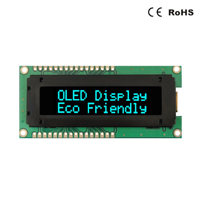 อักขระ 16x2 โมดูลแสดงผล OLED น้ำเงิน เขียว ขาว แดง