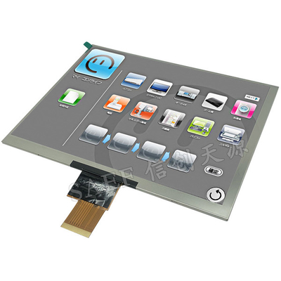 LVDS Interface 8&quot; Inch IPS TFT LCD Module ความละเอียด 1024x768 มุมชมเต็ม