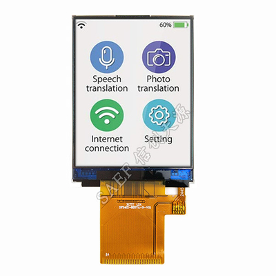 TFT LCD 2.4 นิ้ว 240x320 จุด 2.4 &quot; TFT Display MCU Interface ZIF การเชื่อมต่อ FPC