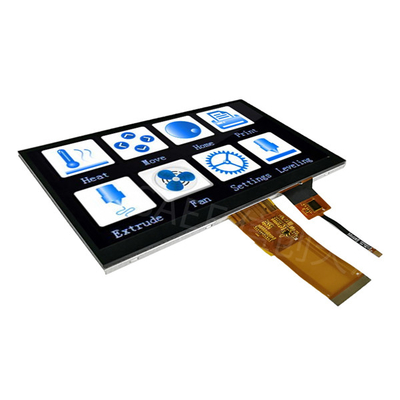 โมดูลหน้าจอสัมผัส TFT LCD ขนาด 7 นิ้ว 1024x600 IPS อินเทอร์เฟซ RGB มุมมองแบบเต็ม