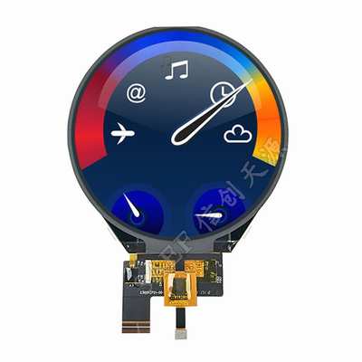 PCAP TFT Display 3.4 Inch Round LCD 3-Lane Mipi Interface 800x800 จุด กับ CTP