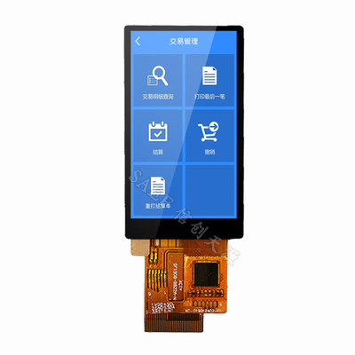 1.9&quot; IPS CTP TFT LCD Display With SPI/RGB Interface, 350cd/M2 1.9 นิ้ว TFT สําหรับระบบจํากัดและสินค้าผู้บริโภค