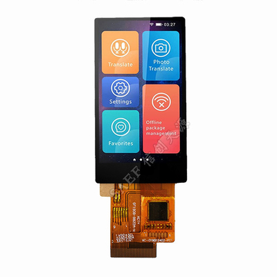 1.9&quot; IPS CTP TFT LCD Display With SPI/RGB Interface, 350cd/M2 1.9 นิ้ว TFT สําหรับระบบจํากัดและสินค้าผู้บริโภค
