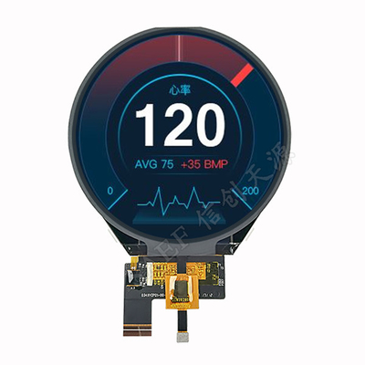 PCAP TFT Display 3.4 Inch Round LCD 3-Lane Mipi Interface 800x800 จุด กับ CTP