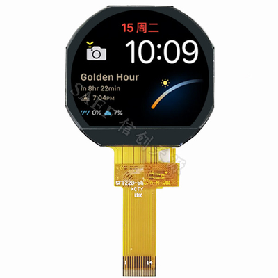 หน้าจอ TFT LCD ขนาด 1.22 นิ้ว 240x204 จุด ทรงกลม IPS มุมมองแบบเต็ม อินเทอร์เฟซ SPI หน้าจอ TFT LCD