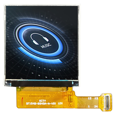 จอแสดงผล LCD ขนาด 240x240 สี่เหลี่ยมจัตุรัส TFT 1.54 &quot;นิ้วพร้อมหน้าจอสัมผัส OEM ODM