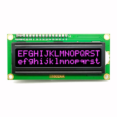 COB 1602 จอแสดงผล LCD ตัวอักษร 16x2 พร้อมตัวอักษรสีขาวแดงส้ม