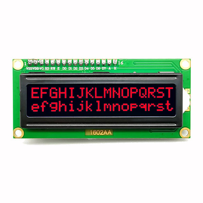 COB 1602 จอแสดงผล LCD ตัวอักษร 16x2 พร้อมตัวอักษรสีขาวแดงส้ม