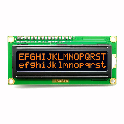 COB 1602 จอแสดงผล LCD ตัวอักษร 16x2 พร้อมตัวอักษรสีขาวแดงส้ม