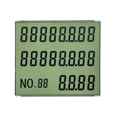 จอแสดงผล LCD HTN Seven Segment พร้อมขั้วต่อขาโลหะ OEM ODM