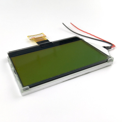 10 พินกราฟิก LCD โมดูล COG LCD 128x64 พร้อมไฟ LED สีเขียวแบ็คไลท์