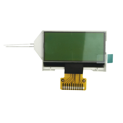 อินเทอร์เฟซ SPI 128x64 COG โมดูล LCD สีเหลืองพื้นหลังสีเขียว