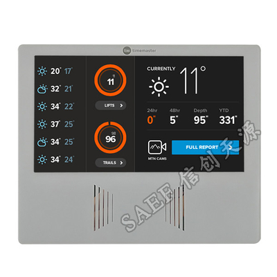 1024x600 Dots 7 นิ้วหน้าจอสัมผัส TFT, PCAP Touch Panel มุมมองแบบเต็ม