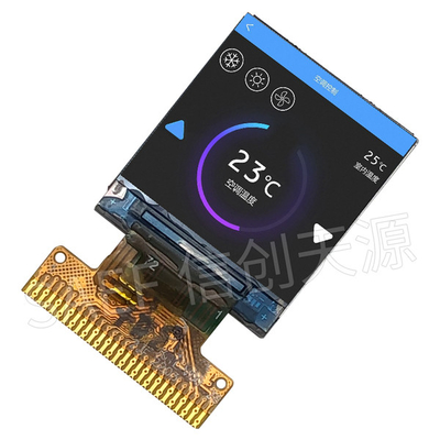 จอแสดงผล LCD สี่เหลี่ยมจัตุรัส 0.85 นิ้ว 128x128 อินเทอร์เฟซ IPS MCU พร้อมไฟ LED สีขาว
