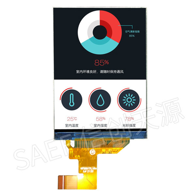 480x640 หน้าจอสัมผัส LCD TFT LCD ขนาด 480x640 2.88 นิ้วพร้อมอินเทอร์เฟซ MIPI 2 เลน 21 Pins