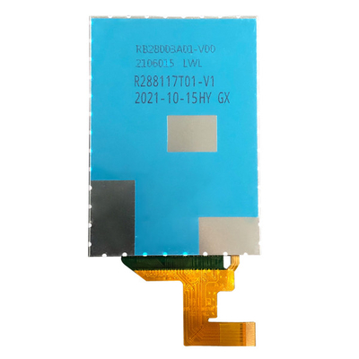 480x640 หน้าจอสัมผัส LCD TFT LCD ขนาด 480x640 2.88 นิ้วพร้อมอินเทอร์เฟซ MIPI 2 เลน 21 Pins