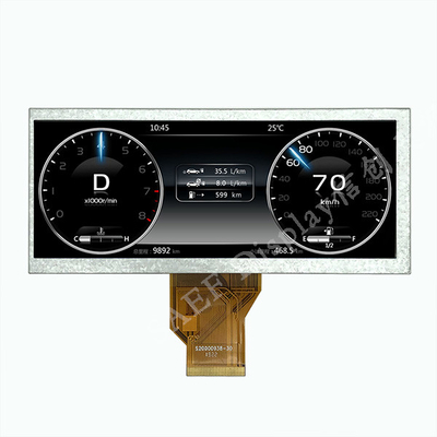 แถบยืดประเภทโมดูลหน้าจอ LCD TFT 800x320 50 Pin RGB 24 Bits